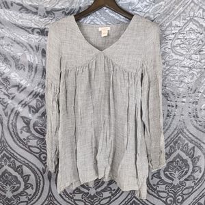 Sundance Gray Flowy Long Sleeve XS